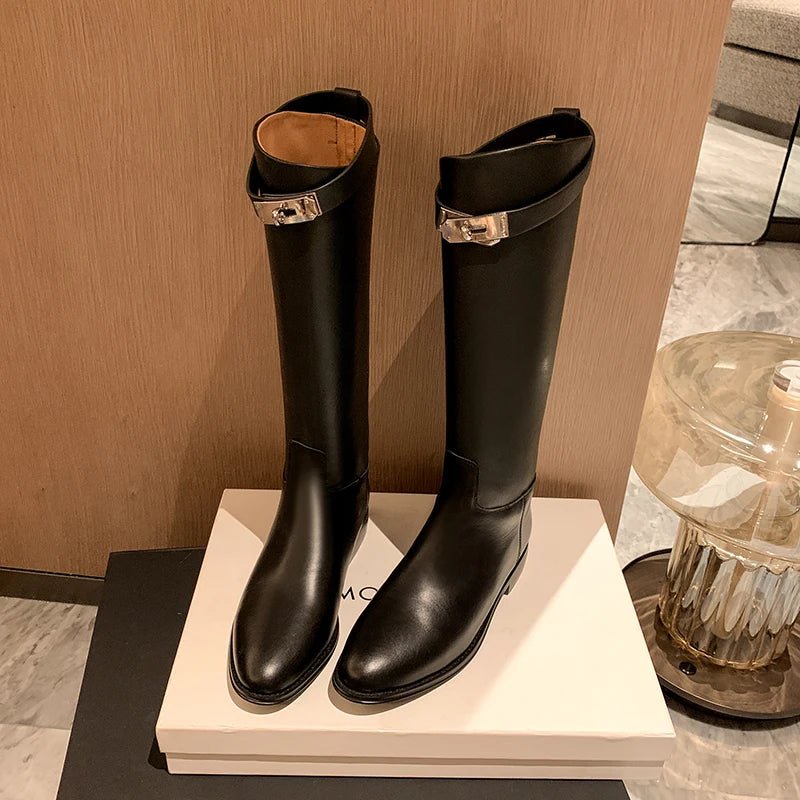 Leather Buckle Boots image 2