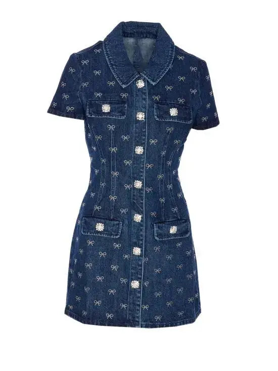 Denim Bow Mini image 0