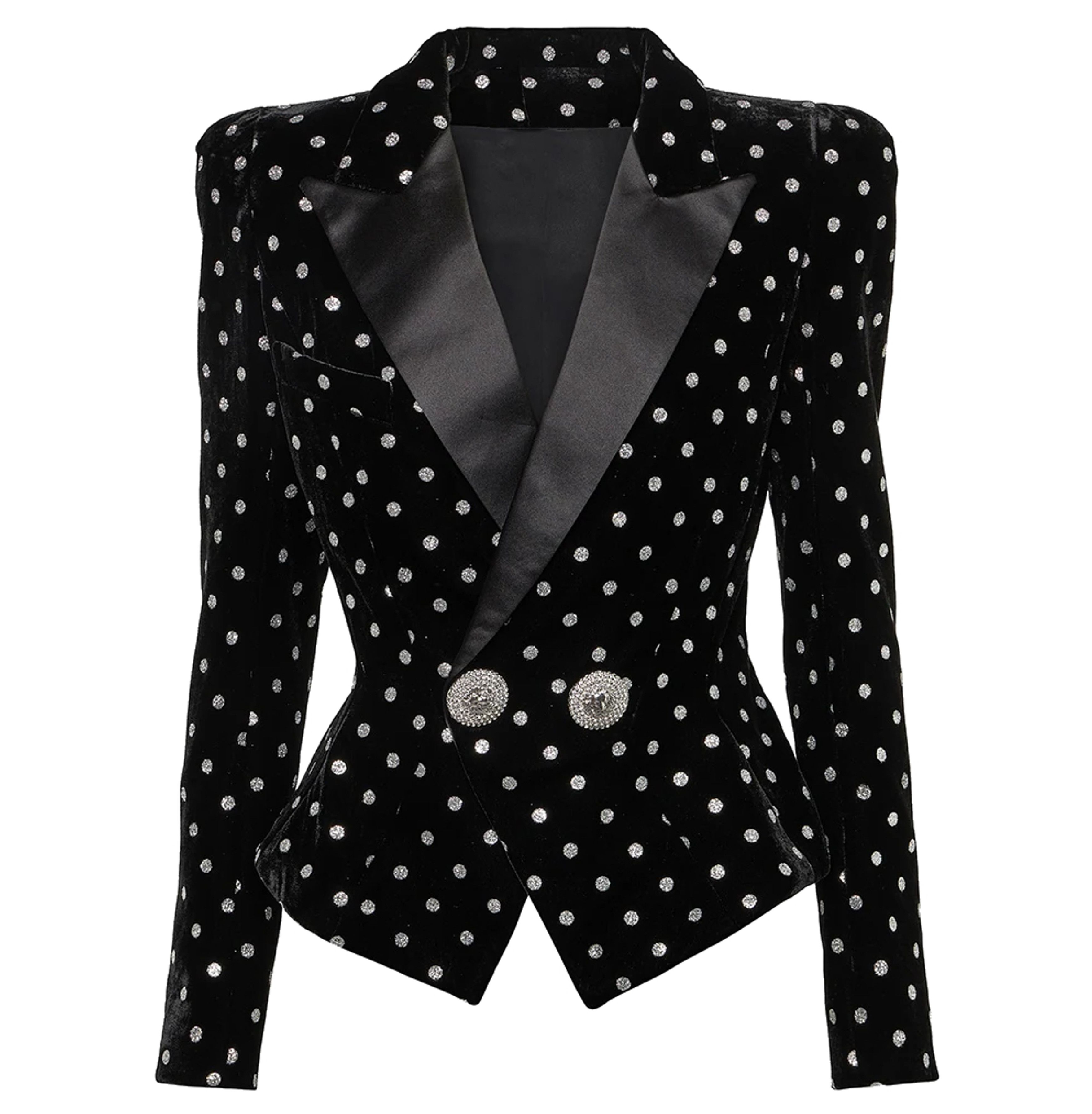 Polka Dot Blazer